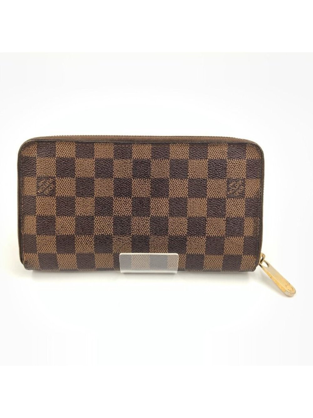 Louis Vuitton Damier Zippy Organizer Zip Around Wallet Brown